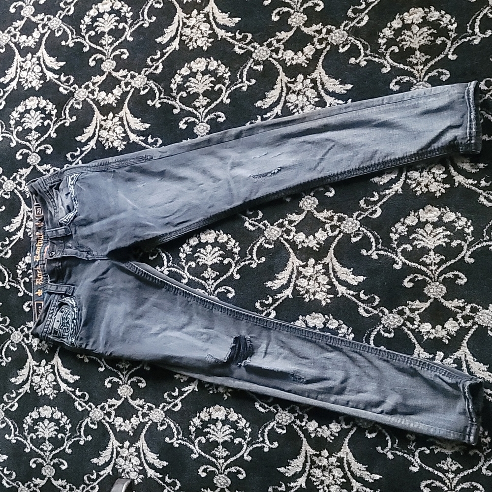 Rock revival arisa skinny black jeans, size 26 inseam 31"